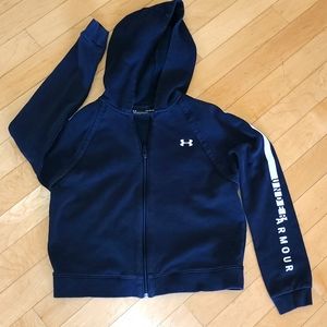 Under Armour Loose fit Zip Up Hooded Sweatshirt Size M